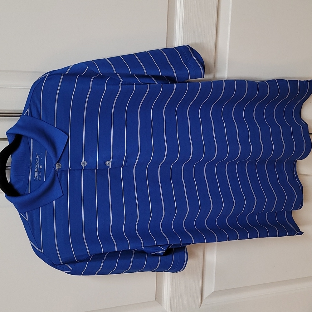 Men's Nike Golf XL blue/white shirt